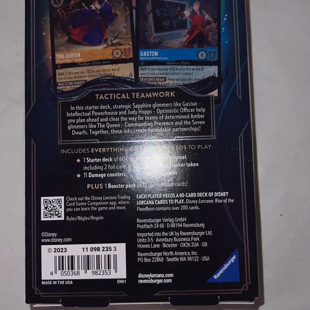 NEW*SEALED*UNOPENED*CLOSED* Lorcana Trading Card Starter Deck